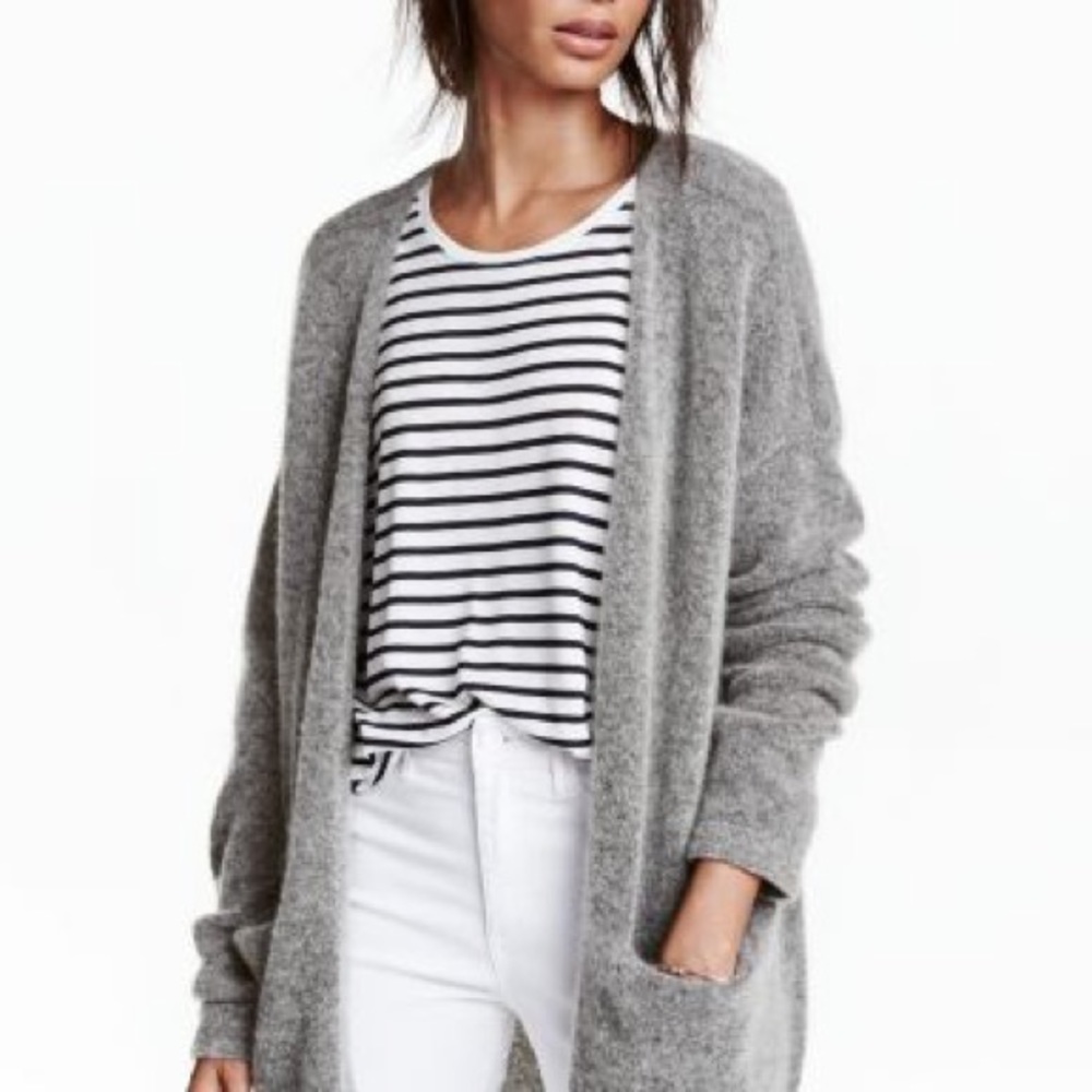 Mohair Blend H&M Oversized Cardigan - Picture 2 of 5